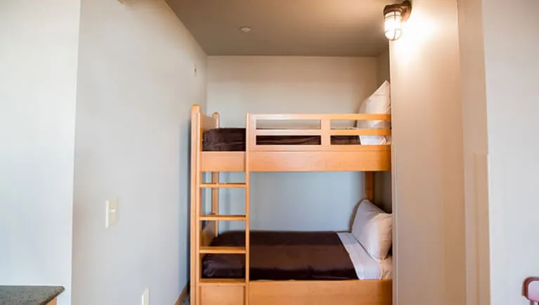 The bunk beds in the Grand Bunk Bed Suite (Standard)